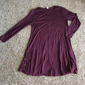 OLD NAVY ❤️ Wine Colored Shift Dress - Size M